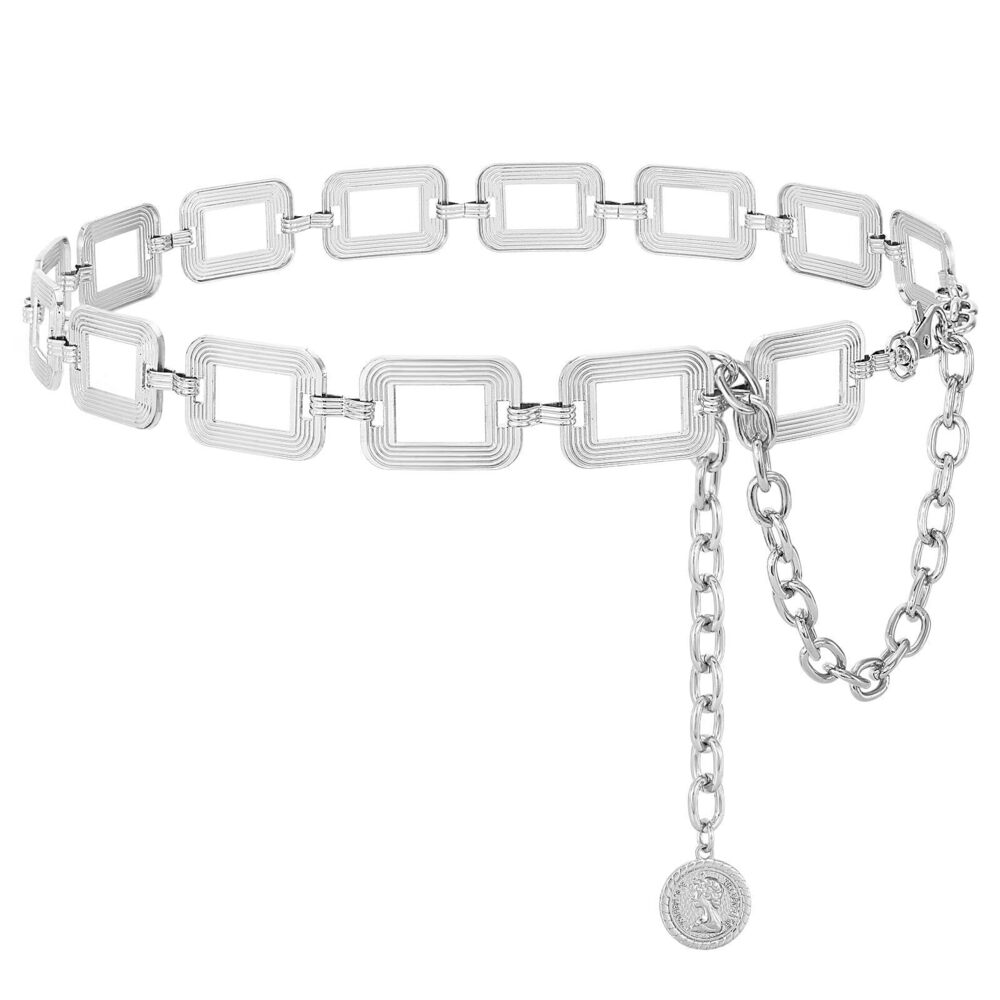 8935 Chain Belts For Women Fashiongold/silver Chains Belt Dresses Clunky